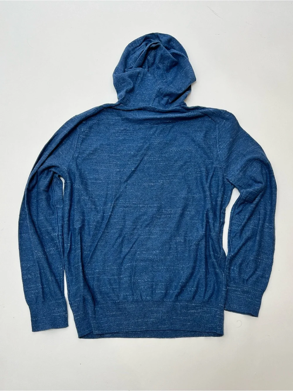 J.Crew Blue Lightweight Knit Hoodie NWT Size Medium